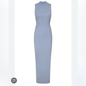 SKIMS Mock Neck Fits Everybody Maxi Slate